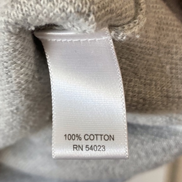 Banana Republic Patterned Cotton Sweater | 100% Cotton | Size L | White/Gray - Picture 7 of 7